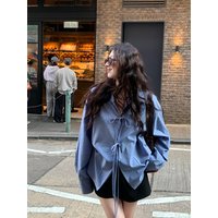 French Elegant Vintage Shirts Office Lady Button Spring Clothing Long Sleeve Loose Casual Korean Fashion Blouse Tees Y2k Tshirts