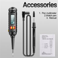 A3010 Multimeter Tester Pen Multimeters 4000 Counts Voltage Detector Meter Diagnostic Breakpoint Finder LCD Electrician Tools