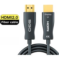 HDMI 2.0 Cable Fiber Optic, 4K, 60Hz, 100m, Support ARC 3D HDR, 18Gbps, UHD, Male to Male for HD TV, Projector, Monitor