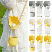 Portable Pet Dog Water bottle With Food Container Leakproof Dogs Drinking Bowl Travel Puppy Feeder Cup Outdoor Pug Pets supplies