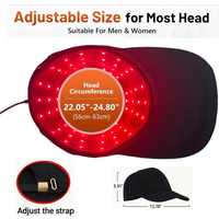 Red Light Therapy Cap for Hair, Upgraded 96 LEDs Red Light Therapy for Head, Infrared Light Therapy for Men & Women with Timer