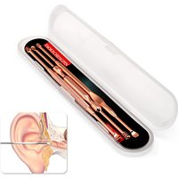 1/3Pcs Stainless Steel Double Head Ear Wax Removal Cleaner Earwax Remover 360° Cleaning Ear Pick Stainless Steel Ear Care Tools