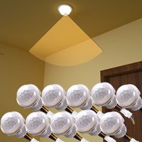 Time Delay Motion Sensor Switch for Led Light Bulb Downlight Fan Lamp AC 85-265V PIR Infrared Movement Detector Adjustable Smart