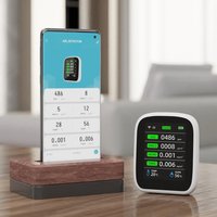 Tuya WIFI 8 In 1 Air Quality Monitor CO2 HCHO TVOC PM1.0 PM2.5 PM10 Tester Temperature Humidity Meter Carbon Dioxide Detector