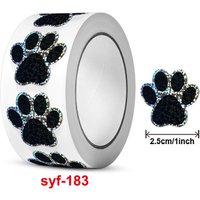 100-500 Pcs Cute Pet Stickers Self-adhesive Labels Dog Paw Animal Shaped Children's Toy Stickers Decoration Stationery Gift