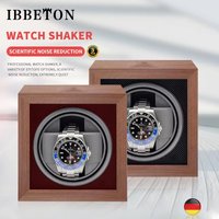 IBBETON Luxury Brand Wood Watch Winder High-End 1 Slot Automatic Watches Box with Mabuchi Moto Watch Cabinet Clock Storage Box image 4