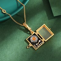 Trendy Retro 3D Rhinestone Inlaid Openable Gramophone Pendant Design Exquisite Phonograph Necklace Gift For Women
