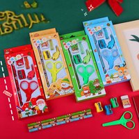 Christmas Stationery Gift Box 6-Piece Set Of Children'S School Supplies Pencil Set Christmas Gift Student Stationery Supplies