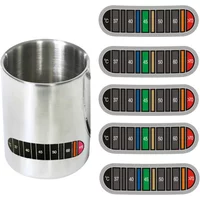 Color Changing Temperature Sticker 37-70℃ Thermometer for Cup Baby Bottle Milk Water Coffee Testing Home Kitchen Use