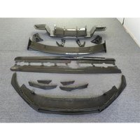 True carbon fiber front lip side skirt rear diffuser rear corner wrap rear spoiler body kit for the new Audi R8 body kit