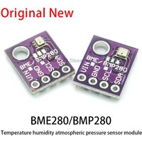 3In1 BMP280 GY-BME280 Digital Sensor SPI I2C Humidity Temperature and Barometric Pressure Sensor Module 1.8-5V DC High Precision