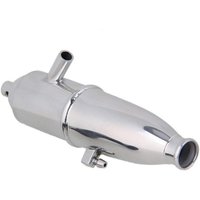 RC Car Aluminum Side Exhaust Pipe 102009 (02124) for 1/10 RC Nitro HPI HSP Losi Axial Kyosho Buggy Truck Engine Upgrades