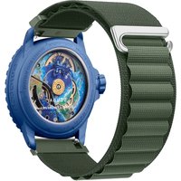 C-Type Buckle Band for Blancpain X Swatch 22mm Band, Nylon Breathable Strap