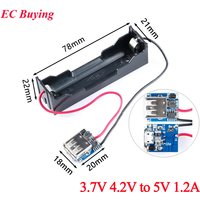 18650 Lithium Battery Charging Charger Module 3.7V 4.2V to 5V USB DIY Step Up Booster Converter Board Mobile Power Kit For Phone