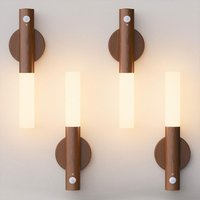 Motion Sensor Night Lights Magnet Body Rechargeable LED Wireless Wall Lamp Portable Decor Indoor Torch Lighting for Bedroom