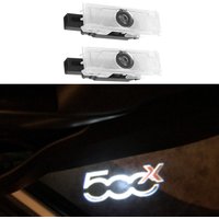 2X Led Car Door Opening Warning Welcome Lights Projector Emblem For FIAT 500x 500L PUNTO-01 Door Ghost Shadow Lamp Car Products