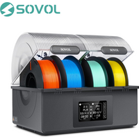 Sovol Filament Dryer 4 Spools, with 85℃ Max Temp, Auto Dehumiditification and Sealed Storage, Dual Independent Heating Chambers