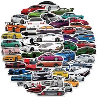 50PCS Retrofit Racing Auto Graffiti Aufkleber Laptop Gitarre Gepäck Bike Skateboard Wasserdicht Aufkleber Aufkleber Kid Spielzeug