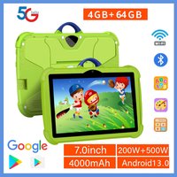 New 7 Inch 5G WiFi Education Learning Kids' tablets Quad Core 4GB RAM 64GB ROM Android 13 Google Play Support Bluetooth 4000mAh