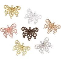 BoYuTe Metal Brass Stamping Filigree Plate Findings Handmade Materials DIY Jewelry Making Supplies