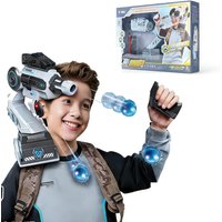 Motion Tracking Blaster Interactive Soft Bullet Gun with Wearable Shoulder Mount Sensory Control Headphones Smart Motion Sensor