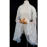 Retro Classic Lace Blouse Wedding Bolero Lace Shawl for Bride Wedding Dresses Wedding Accessories Evening Gown