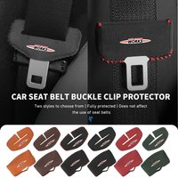 Suede Car Seat Belt Buckle Cover Protector Interior Accessories For MINI Cooper S R50 R52 R53 R55 R56 F54 F55 F56 F60
