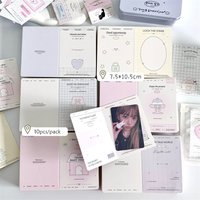 MINKYS Kawaii 10pcs/pack Kpop Photo Card 3 inch Kpop Photocard Collection Card DIY Photo Card Paper Message Card
