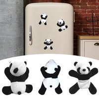 Cute Panda Magnet Refrigerator Soft Plush Sticker Gifts Perfect Festival Home Decor Plush Toy Fridge Kitchen Decor Souvenir