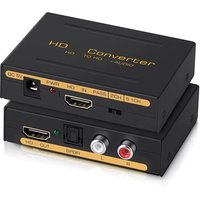 4K X 2K HDMI-compatible Audio Extractor HDMI-compatible Optical TOSLINK SPDIF + 3.5mm Stereo Extractor Audio Splitter Converter