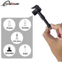 Universal Bicycle Air Nozzle with Presta Schrader & Clik Valves Portable Bike Tire Pump Connector Adapter Inflatable Air Chuck