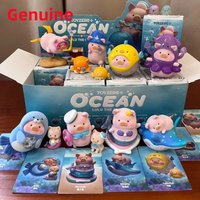 Genuine Lulu The Piggy Ocean Series Blind Box Anime Figure Trendy Doll Cute Accessories Toy Decor Children Birthday Gifts