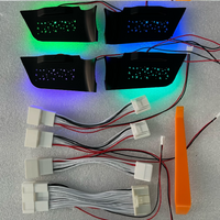 LED Car Inner Ambient Light For Toyota RAV4 2019-2023 7-Color Handle Door Bowl Lamp Replacement Non-Destructive Installation
