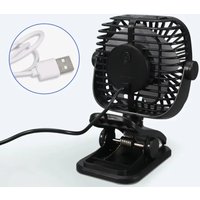 Mini clip electric fan, which can rotate 720 degrees. The stand supports USB charging, and multiple gears can be adjusted.