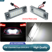 2Pcs LED License Plate Lamp Kit For Chevrolet Cruze 2010-2015