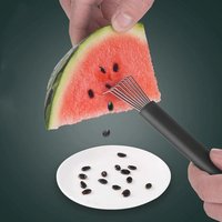 Watermelon Seed Remover Stainless Steel Fruit Divider Fruit Vegetable Digging and Seed Removal Tool Portable Kitchen Gadgets