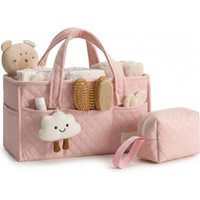 Baby Diaper Caddy Organizer Baby Basket Shower Gift, Portable Changing Table Basket, Postpartum Caddy & Tote Bag Pouch Organizer