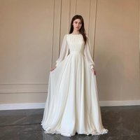 Spring New Fashionable Elegant Palace Style French White Double Layered Chiffon Grand Swing Princess Fairy Long Skirt Dress