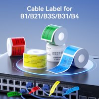 1 Roll Niimbot Cable Label for B1 B21 B3S B31 B4 Color Self-adhesive Self-adhesive Sticker for Communications