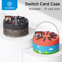 Hagibis Rotating Game Card Case with 10 Game Card Slots Creative NS Card Storage Box Holder for NS Switch/Lite/OLED/Switch2 Card