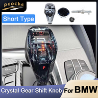 Crystal Gear Shift Knob Kit Short Type For BMW ix3 G08 X3 G01 X4 G02 X5 F15 X6 F16 G12 G32 G31 G38 G30 Car Gearbox Lever Handles