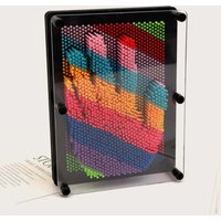 1pc-Plastic Square Rainbow Handprint Versatile Needle Drawing 3D Clone Hand Model Puzzle Toy