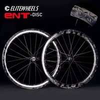 AliExpress ELITEWHEELS Forged Pattern Road Disc Carbon Wheelset 50 Tubeless Compatible Wheels Center Lock Or 6-blot Lock