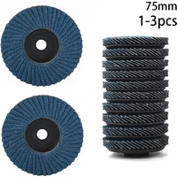 1/3pcs 75mm Flat Flap Discs 3inch Grinding Wheel Mini Sanding Disc for Angle Grinder Metal Polishing Wood Abrasive