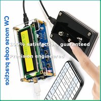 Upgraded CW Morse Code Decoder Finished+Case+Button Kit with Digital LCD CW Trainer Morse Code Decoder Kit-A86Z