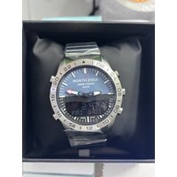 NORTH EDGE Mens Dive Watch Military Army Luxury Full Steel Smartwatch Compass Altimeter Barometer Digital Clock Waterproof 200m