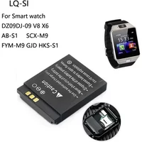 LQS1 3.7V 380mAh Smart Watch Battery DZ09 Batteries For DJ-09 V8 X6 AB-S1 SCX-M9 FYM-M9 GJD HKS-S1 LQ-S1 bateria