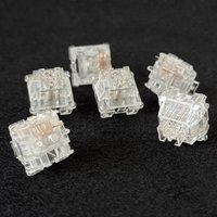 Outemu Ice Snow Switches Silent 5 Pin Transparent Linear Switch Hot Swap Mechanical Keyboard Switches