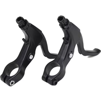 AliExpress NONE 1pair Durable Aluminum Alloy Brake Levers with Extended Handles BMX Folding Bicycle Speed Racing Brake Handle Bike Parts