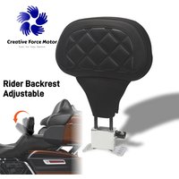 Motorcycles Front Driver Rider Seat Backrest Pad Adjustable For Harley Davidson Touring Road King Street Electra Glide 2009-2025